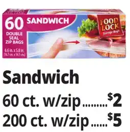 Ocean State Job Lot Sandwich Storage Bags offer
