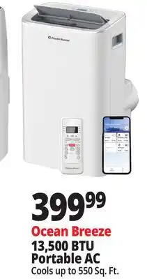 Ocean State Job Lot 13,500 BTU Portable AC offer