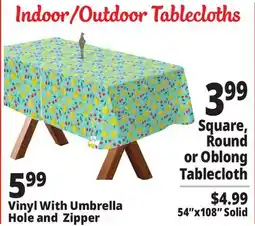 Ocean State Job Lot Indoor/Outdoor Tablecloths offer