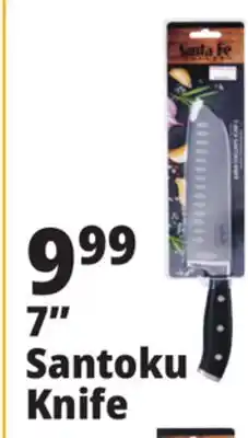 Ocean State Job Lot Santa Fe Professional Grade 7-Inch Santoku Knife offer
