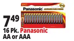 Ocean State Job Lot 16 Pk. Panasonic AA or AAA offer