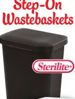 Ocean State Job Lot Sterilite Step-On Black Wastebasket 11.9 Gal offer