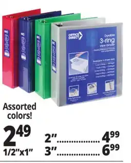 Ocean State Job Lot 3—Ring View Binders offer
