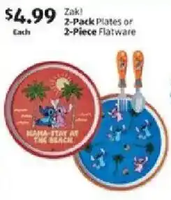 Aldi Zak! plates or flatware offer
