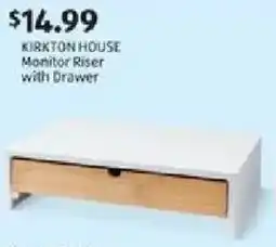Aldi Kirkton house monitor riser with drawer offer
