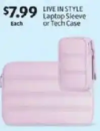 Aldi Live in style laptop sleeve or tech case offer