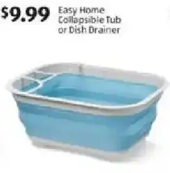 Aldi Easy home collapsible tub or dish drainer offer