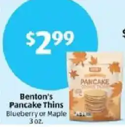 Aldi Benton's pancake thins offer