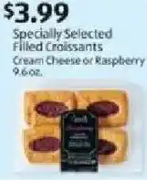 Aldi Specially selected filled croissants offer