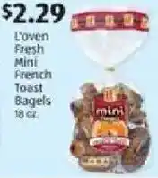 Aldi L'oven Fresh mini french toast bagels offer
