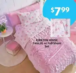 Aldi Kirkton house twin xl or full sheet set offer
