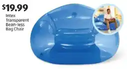 Aldi Intex transparent bean-less bag chair offer