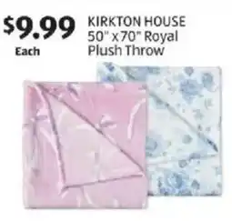 Aldi Kirkton house royal plush throw offer