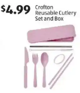 Aldi Crofton reusable cutlery set and box offer