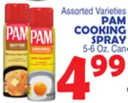 Bravo Supermarkets PAM COOKING SPRAY offer