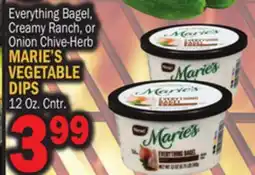 Bravo Supermarkets MARIE'S VEGETABLE DIPS offer