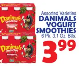 Bravo Supermarkets DANIMALS YOGURT SMOOTHIES offer