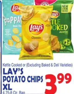 Bravo Supermarkets LAY'S POTATO CHIPS XL offer