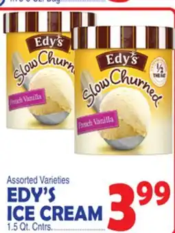 Bravo Supermarkets EDY'S ICE CREAM offer