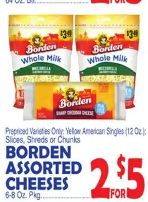 Bravo Supermarkets BORDEN ASSORTED CHEESES 6-8 Oz. Pkg offer