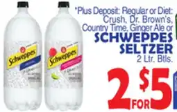 Bravo Supermarkets SCHWEPPES SELTZER offer
