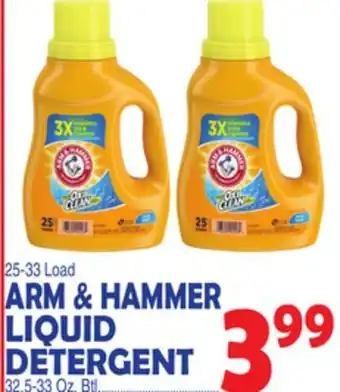 Bravo Supermarkets ARM & HAMMER LIQUID DETERGENT offer