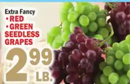 Bravo Supermarkets RED, GREEN SEEDLESS GRAPES offer