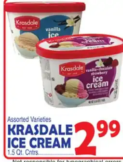 Bravo Supermarkets KRASDALE ICE CREAM offer