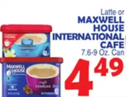 Bravo Supermarkets MAXWELL HOUSE INTERNATIONAL CAFE offer