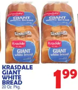 Bravo Supermarkets KRASDALE GIANT WHITE BREAD offer