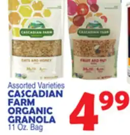Bravo Supermarkets CASCADIAN FARM ORGANIC GRANOLA offer