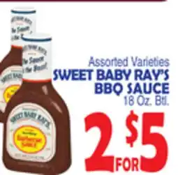 Bravo Supermarkets SWEET BABY RAY'S BBQ SAUCE offer