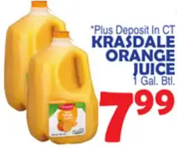 Bravo Supermarkets KRASDALE ORANGE JUICE offer