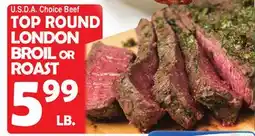 Bravo Supermarkets TOP ROUND LONDON BROIL or ROAST offer