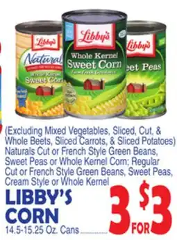Bravo Supermarkets LIBBY'S CORN offer