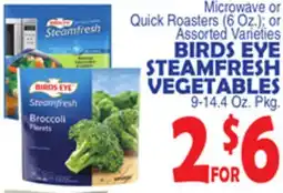Bravo Supermarkets BIRDS EYE STEAMFRESH VEGETABLES offer