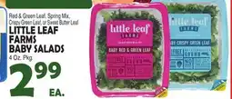 Bravo Supermarkets LITTLE LEAF FARMS BABY SALADS offer