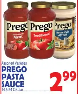 Bravo Supermarkets PREGO PASTA SAUCE offer
