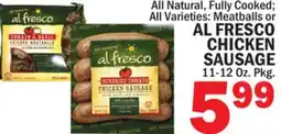 Bravo Supermarkets AL FRESCO CHICKEN SAUSAGE offer