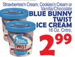 Bravo Supermarkets BLUE BUNNY TWIST ICE CREAM offer