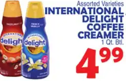 Bravo Supermarkets INTERNATIONAL DELIGHT COFFEE CREAMER offer