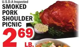 Bravo Supermarkets SMOKED PORK SHOULDER PICNIC offer