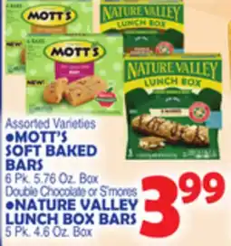 Bravo Supermarkets MOTT'S SOFT BAKED BARS, 6 Pk. 5.76 Oz. Box offer
