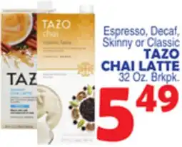 Bravo Supermarkets TAZO CHAI LATTE offer