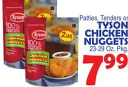 Bravo Supermarkets TYSON CHICKEN NUGGETS offer