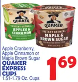 Bravo Supermarkets QUAKER EXPRESS CUPS offer