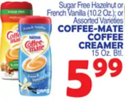 Bravo Supermarkets COFFEE-MATE COFFEE CREAMER 15 Oz. Btl offer