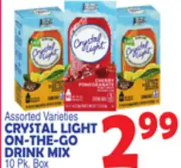 Bravo Supermarkets CRYSTAL LIGHT ON-THE-GO DRINK MIX offer