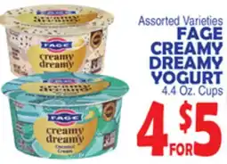 Bravo Supermarkets FAGE CREAMY DREAMY YOGURT offer