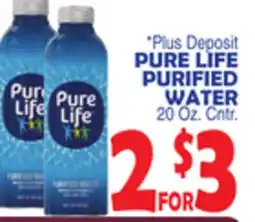 Bravo Supermarkets PURE LIFE PURIFIED WATER offer